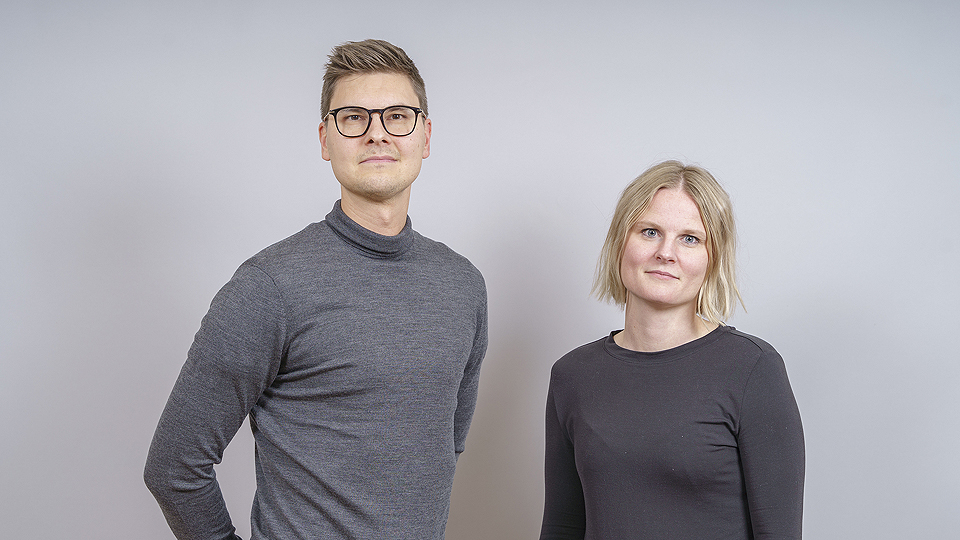 Alexander Kult, särskild samordnare, och Sofie Rynbäck, plansamordnare, på Gällivare kommun